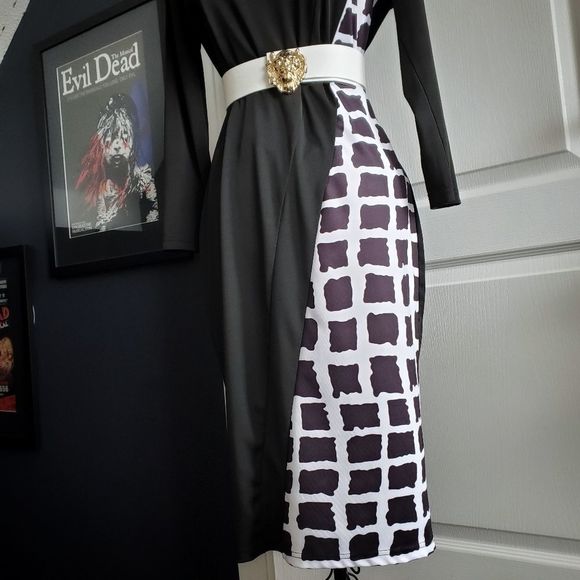 Black and white office dress - Picture 2 of 7